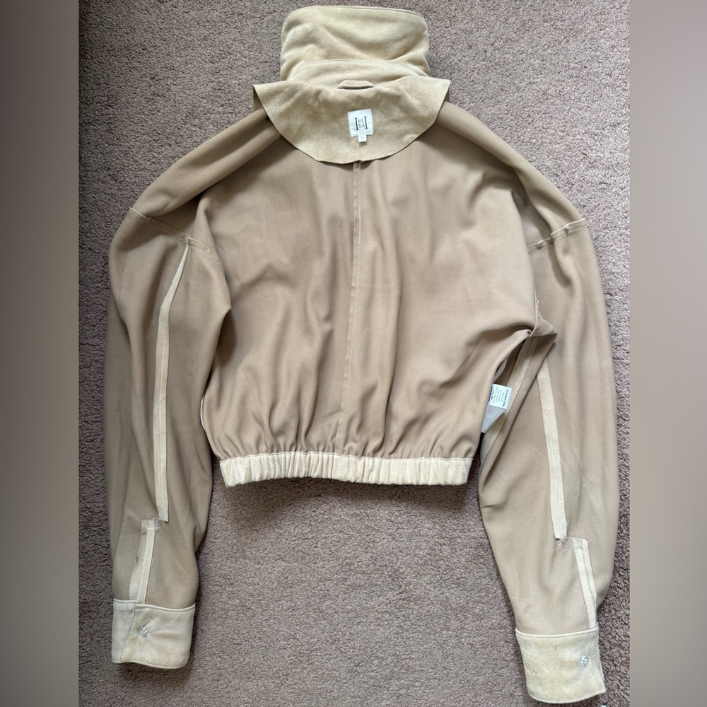 Tan Bomber Jacket - Picture 5 of 10